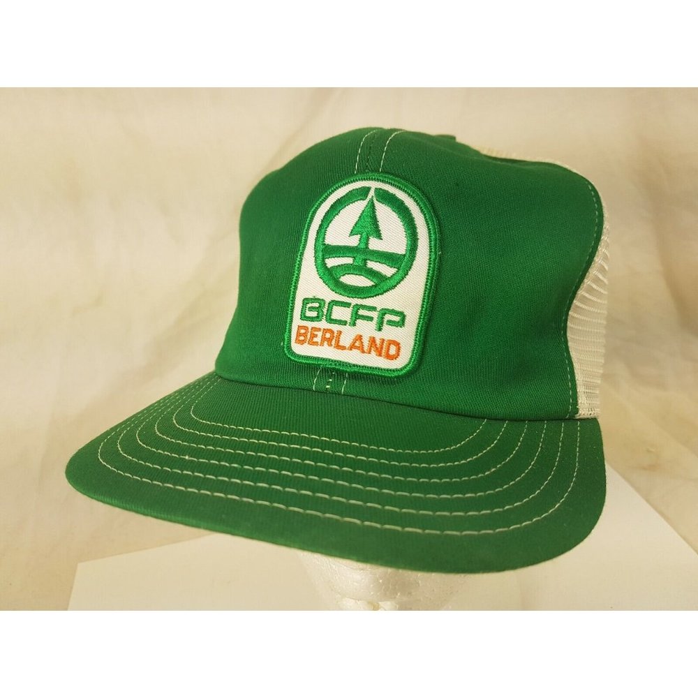 BCFP BERLAND forestry Cap Trucker Hat Snapback Baseball Vintage retro 80s